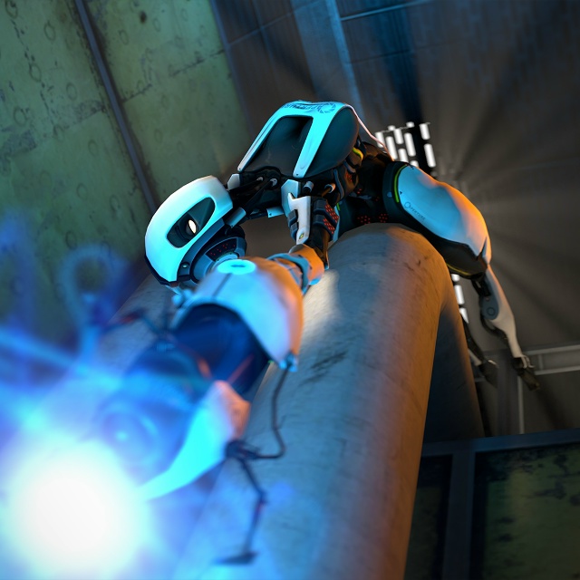 3D-художник под ником Thiccy Things создал гуманоид-версию GLaDO...