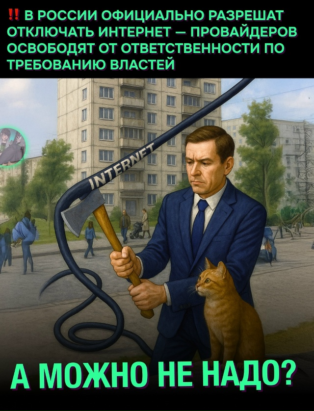 ⚡ Теперь интернет могут отключить официально — опера?...