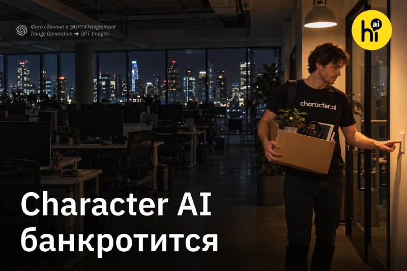 💰 ИИ-пионер Character AI банкротится
Компания-разработчик одного из первых и самых популярных серви