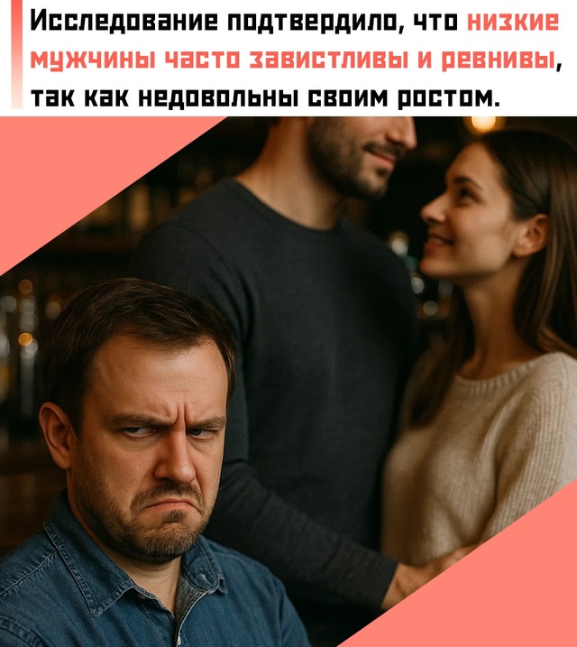 ❗ Новое исследование показало, что мужчины с ростом ни...
