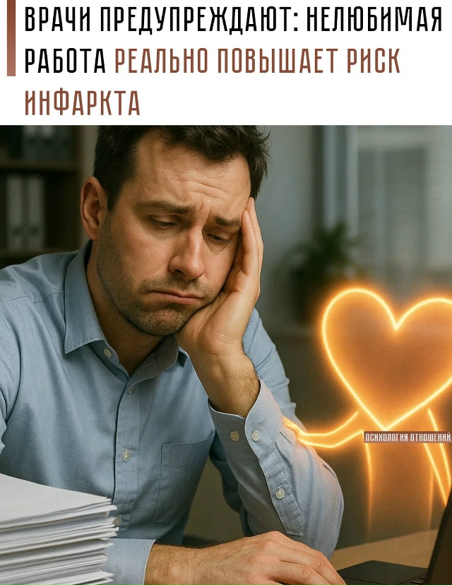 😳 У людей, которые несчастливы в своей профессии, веро...