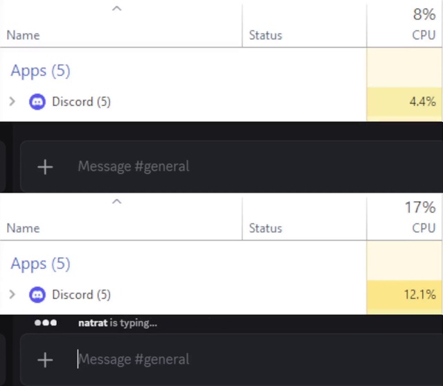 Выяснилось, что Discord очень сильно нагружает процессор, ...