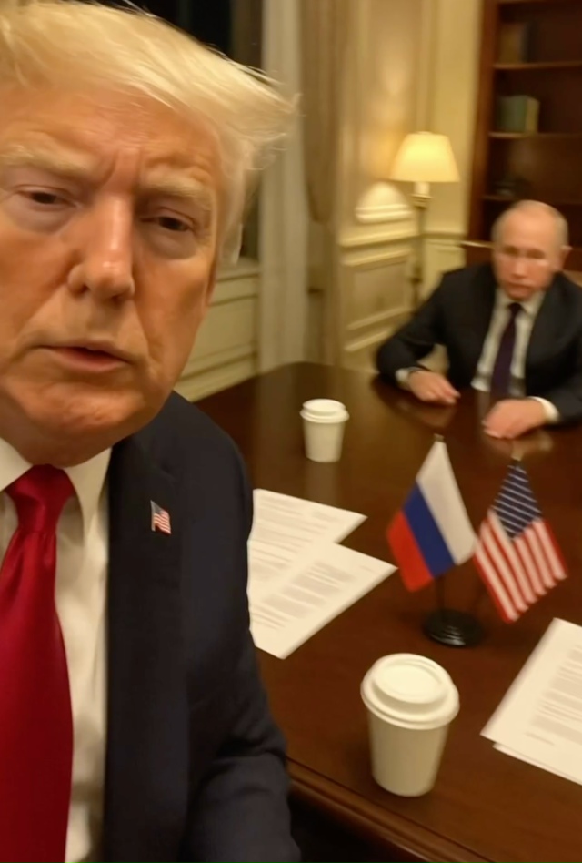 В сети появились новые фото со встречи Путина и Трампа,...