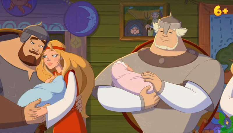 В новой части франшизы «Три богатыря» жены всех главных героев забеременели
Это следует из трейлера