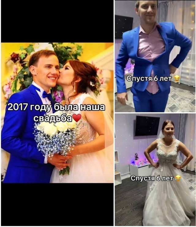 Не зря говорят, что семейная жизнь расслабляет мужчин??...