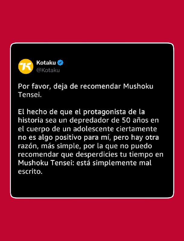 🛑 ЗАПАДНАЯ ПРЕССА ТРЕБУЕТ ОТМЕНИТЬ «РЕИНКАРНАЦИЮ БЕЗРАБОТНОГО»
Издание Kotaku решило словить хайп и
