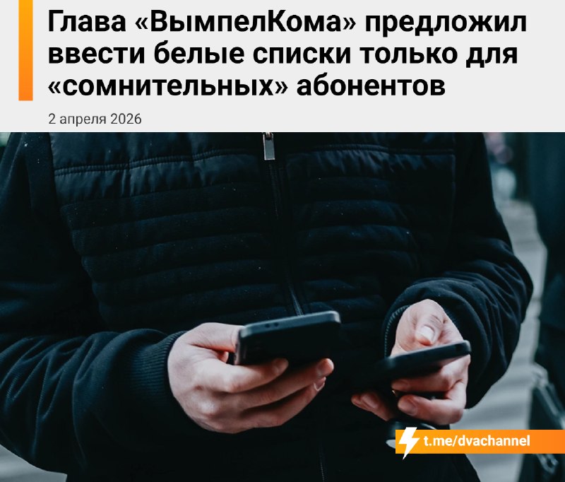 Применять белые списки в интернете только для «сомнительных» россиян призвал гендиректор «Вымпелкома