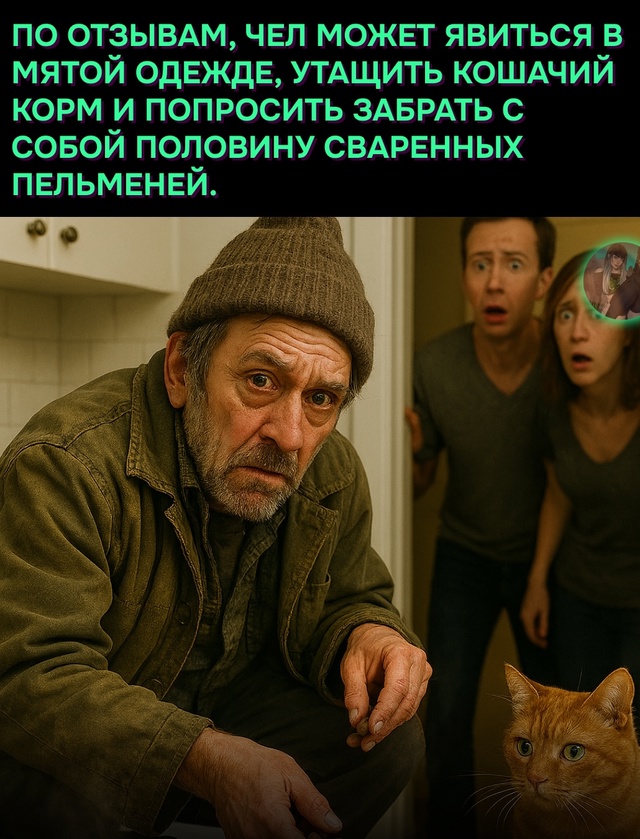 Оставь хотя бы корм коту, блин!