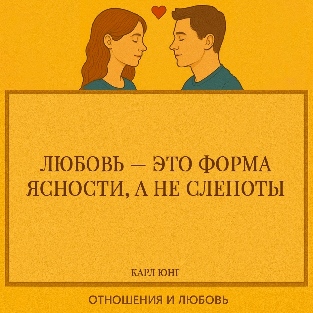 Любовь не ослепляет — она делает зрячим. Настоящее чув...