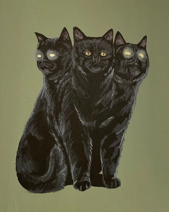 Юмор и хоррор: сюрреалистические коты Даниэля Райана.