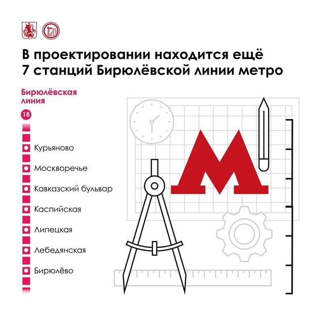 🚉 Цифра дня: прямо сейчас в Москве строят 16 новых стан?...
