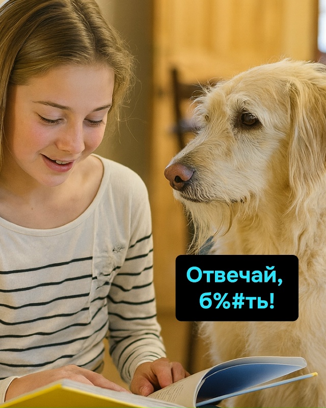 Когда питомец вдруг заподозрил, что он не просто “маль...