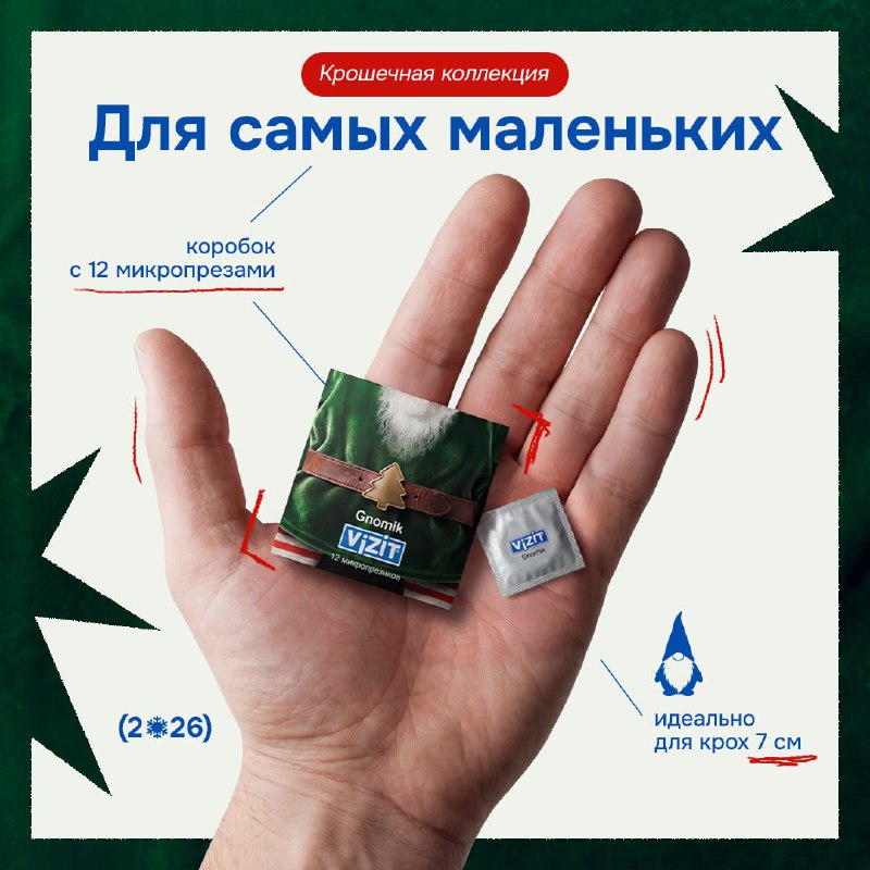 Ахаха, Vizit показали МИКРОПРЕЗИКИ — контрацептивы для гномиков с самым маленьким размером.
Ну это