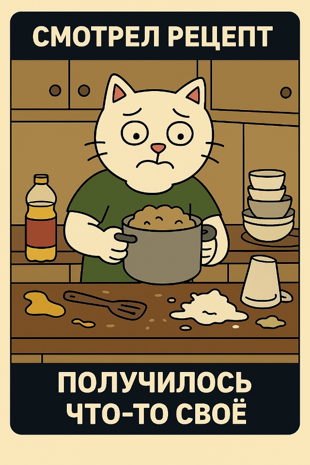 Хотел быстро приготовить что-то простое.
А в итоге у те?...