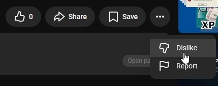YouTube спрятал дизлайки на десктопной версии — пользователям теперь нужно искать её в меню с тремя