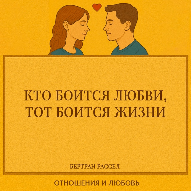Любовь — это не просто чувство, а способ быть живым. Он?...