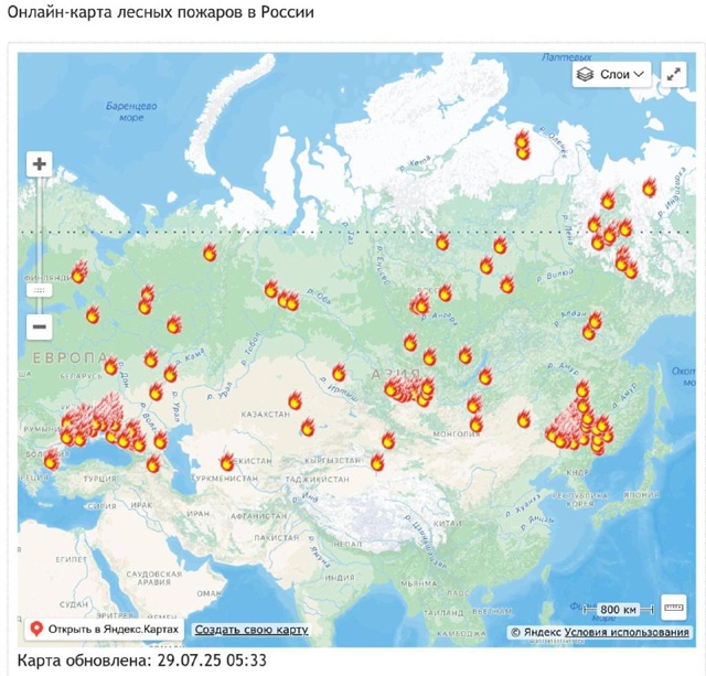 Глядя на количество лесных пожаров в Сибири и других р?...