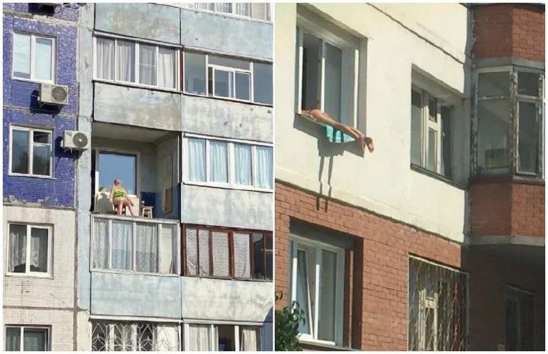 Загорающим на балконе в нижнем белье может грозить штраф до 1000 рублей, а при повторном случае — до