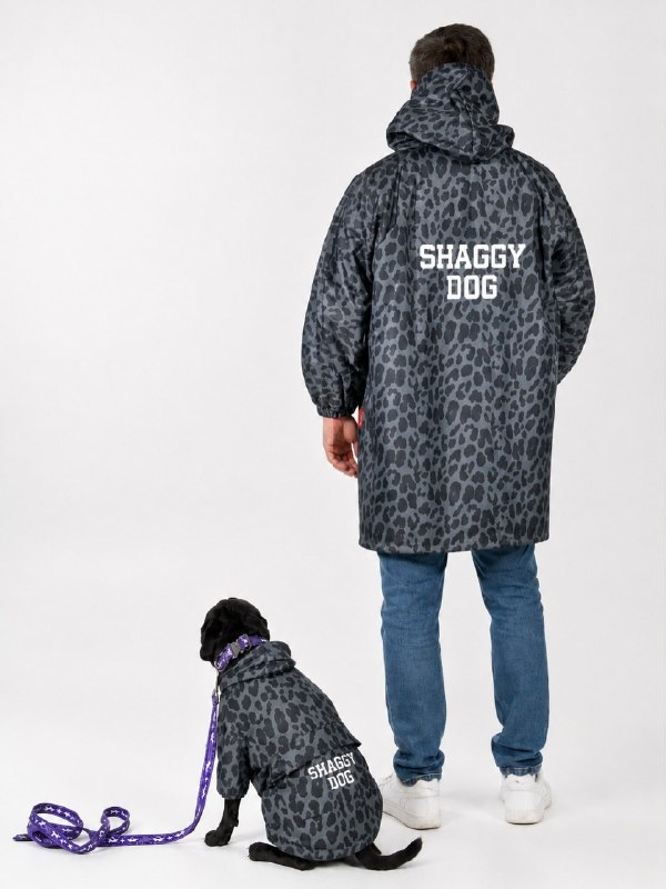 Так, это что такое: бренд Shaggy Dog выпустил осеннюю коллекцию дождевиков для собак и их человеков.