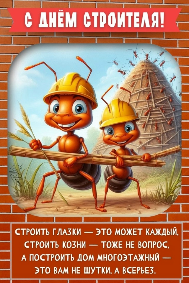 👷‍♀ С Днём строителя! Поздравляем! Желаем строить пр?...