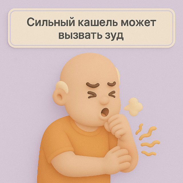 Почему кашель вызывает зуд ?✨
Сильный кашель иногда ...