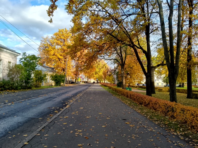 Петергоф в середине октября