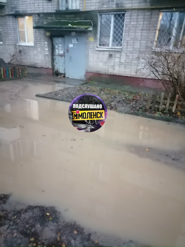 Вот так мы заплываем в свой подъезд. Это происходит все...