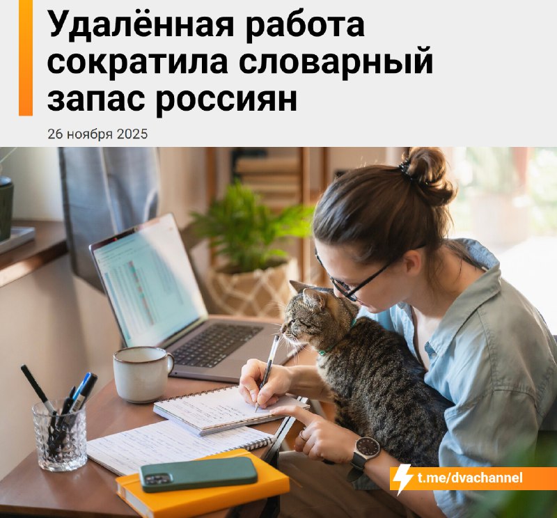 Удалёнщики реально отупели: у людей, которые долго сидят на удалёнке, словарный запас заметно сузилс