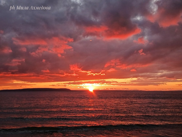 Закат сегодня просто невероятной красоты. Жигулёвское...