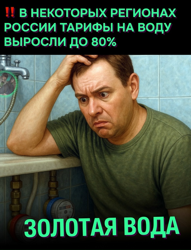 😨 Вода золотая: тарифы ЖКХ взлетели до 80% в ряде регион...