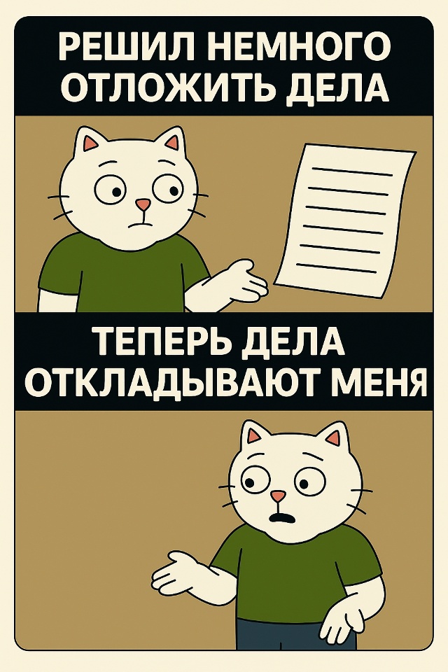 Иногда хочется сделать паузу —
просто подышать, перек?...