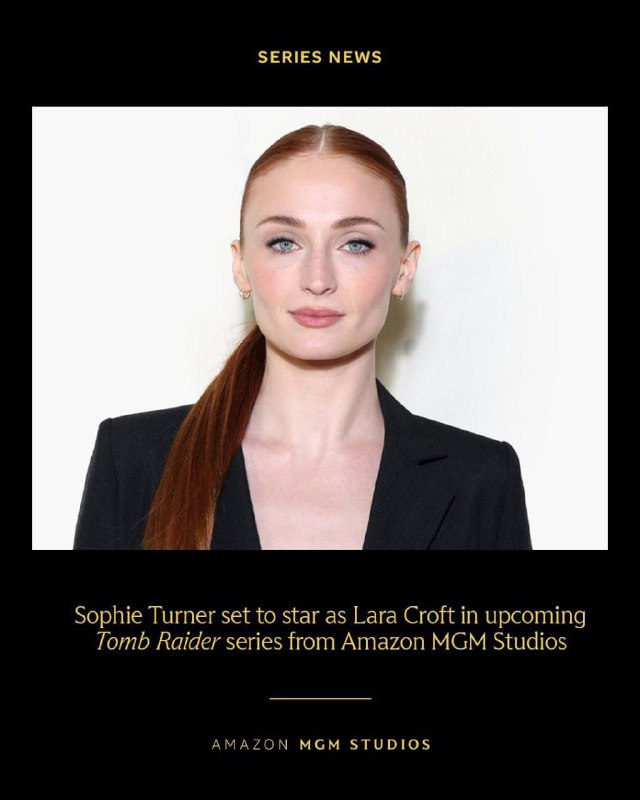 Amazon подтвердила, что Софи Тёрнер сыграет Лару Крофт в сериале Tomb Raider.
Шоураннером и сценар