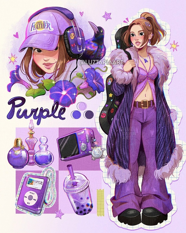 #Art_девушки Стильные подружки от Luz Tapia Art