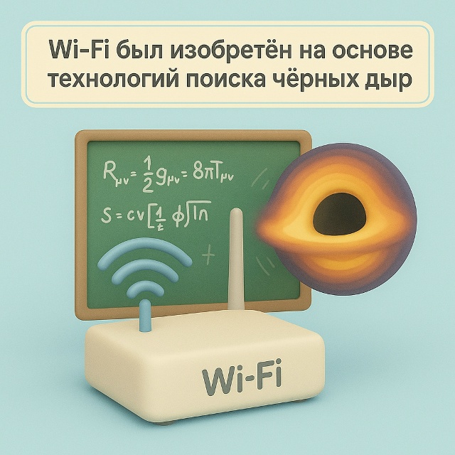 Wi-Fi был изобретён на основе технологий поиска чёрных д?...