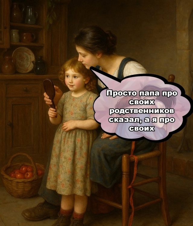 Стандартная ситуация с родственниками😅