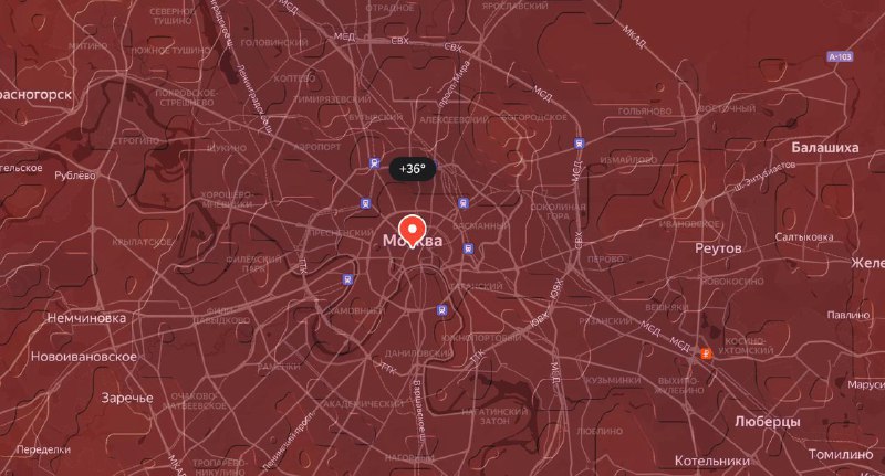🥵В Москве сейчас +36 градусов