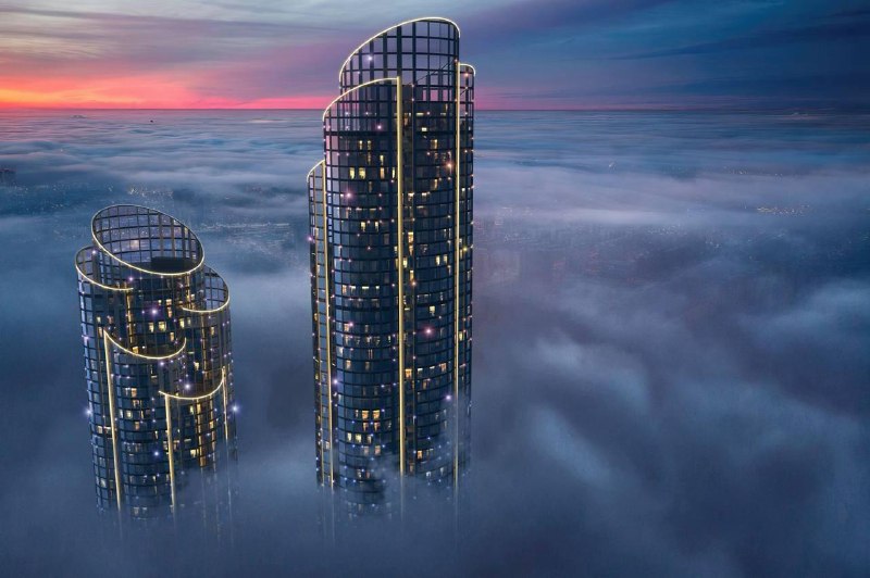 🏙Появились официальные рендеры небоскребов в Сити-2
Это будет комплекс из 2 башен — 97 и 83 этажей.