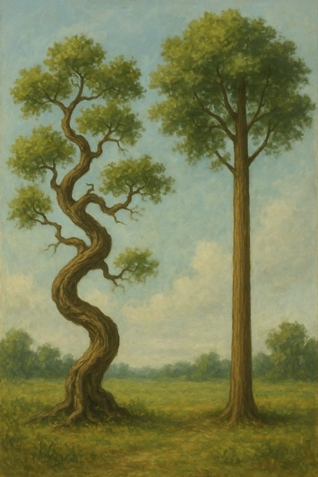 «Кривое дерево живёт своей жизнью, а прямое дерево пре?...