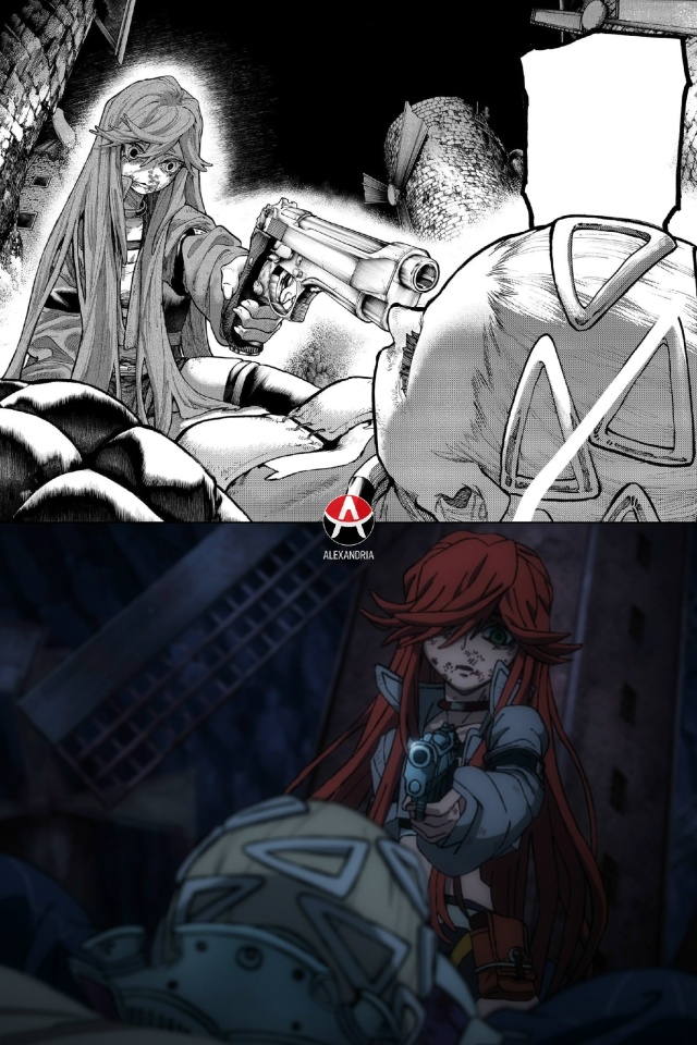 ? Сравниваем «Гачиакуту»: манга х 18 серия.
#сравнение...