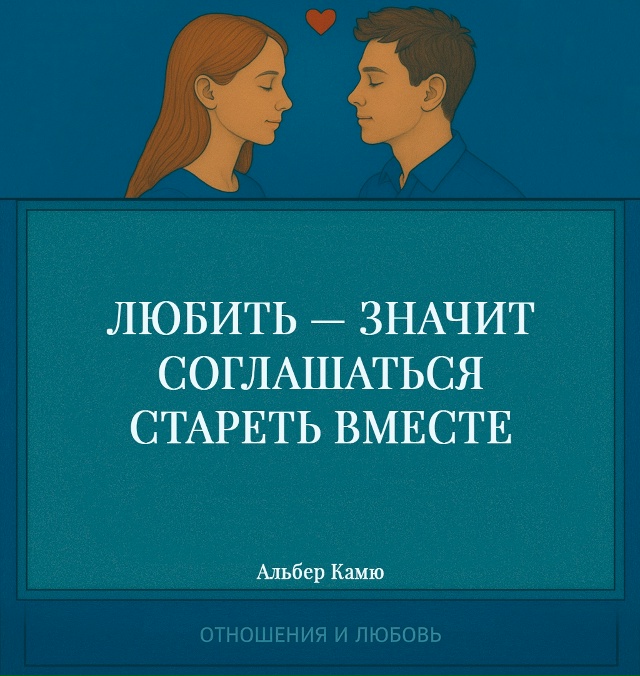 Камю говорит о том, что любовь — это не только страсть ?...