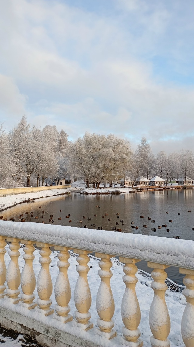 В Кольушах свежо, бело, красиво!