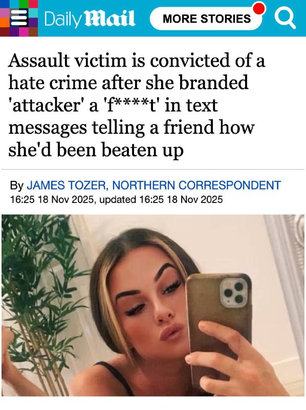 Англичанку приговорили к году общественных работ за то, что в личной переписке она назвала избившего