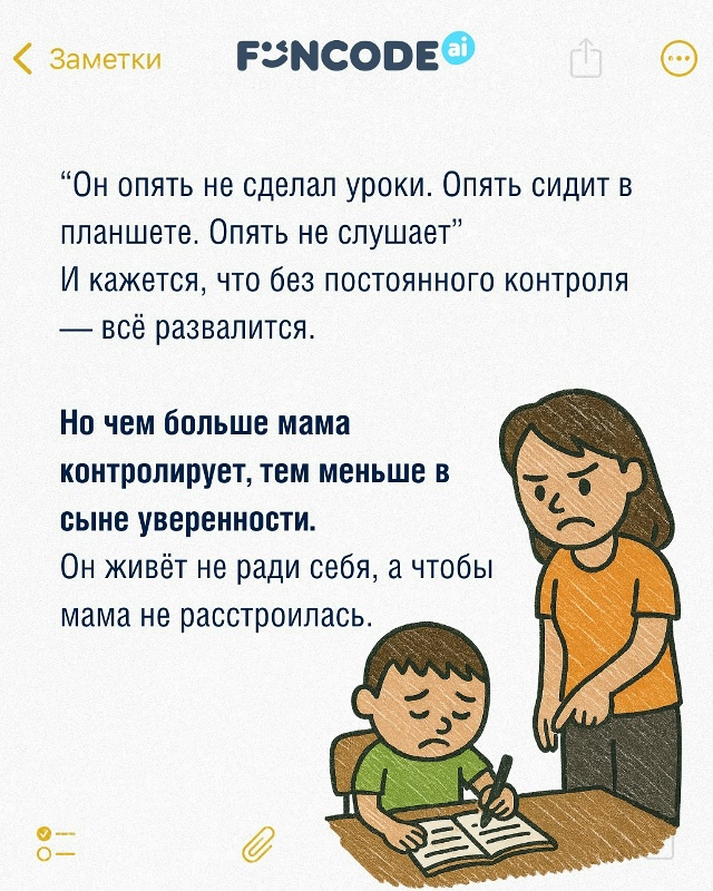 Самая опасная мама — не та, что кричит.
И не та, что треб...