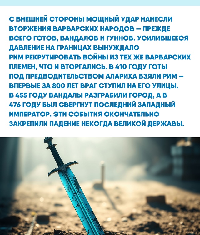 История Римской империи показывает, как внутренние сл?...