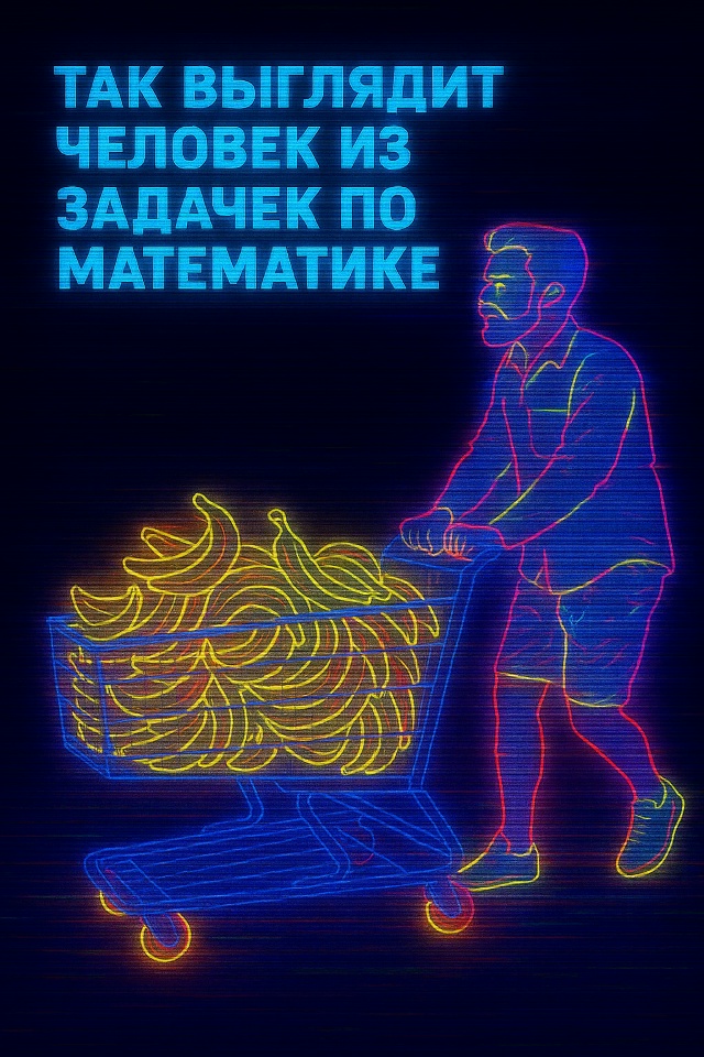 Скорость движения мужчины с бананами — 4 км/ч. Через ск?...