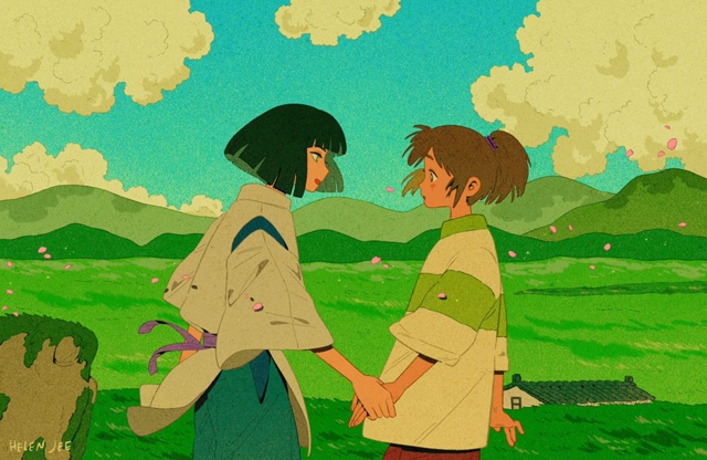 #Sen_to_Chihiro_no_kamikakushi / Унесённые призраками
«Мы ведь еще в...