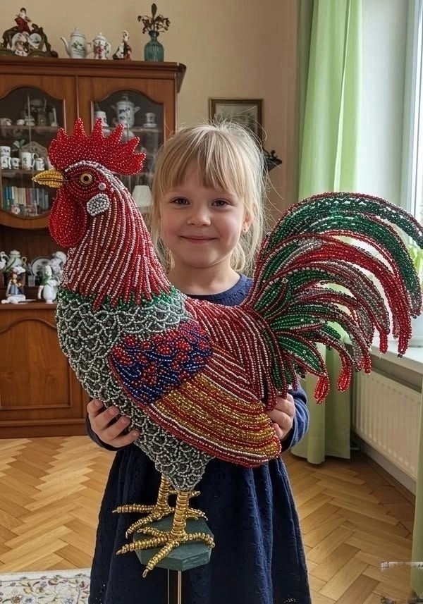 Моя красавица внучка сделала этого петушка сама! Оцени...