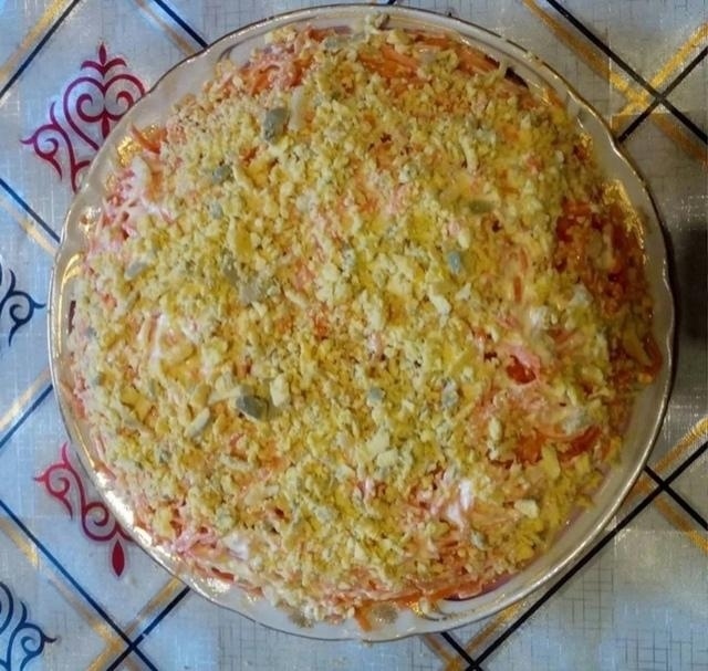 Угостили на дне рождении необычным салатом. 😃😃😃
Вку...