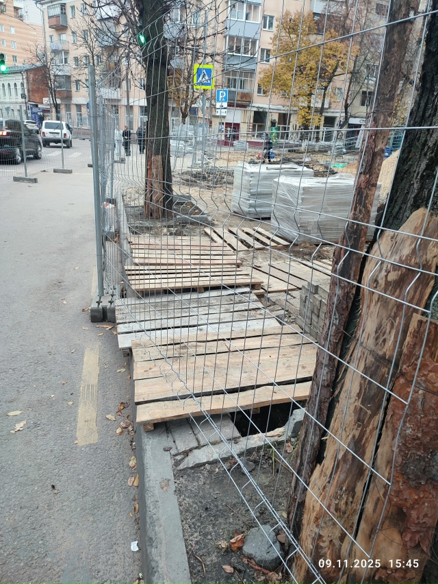 Вредительство облика Воронежа, путём уничтожения зеле...