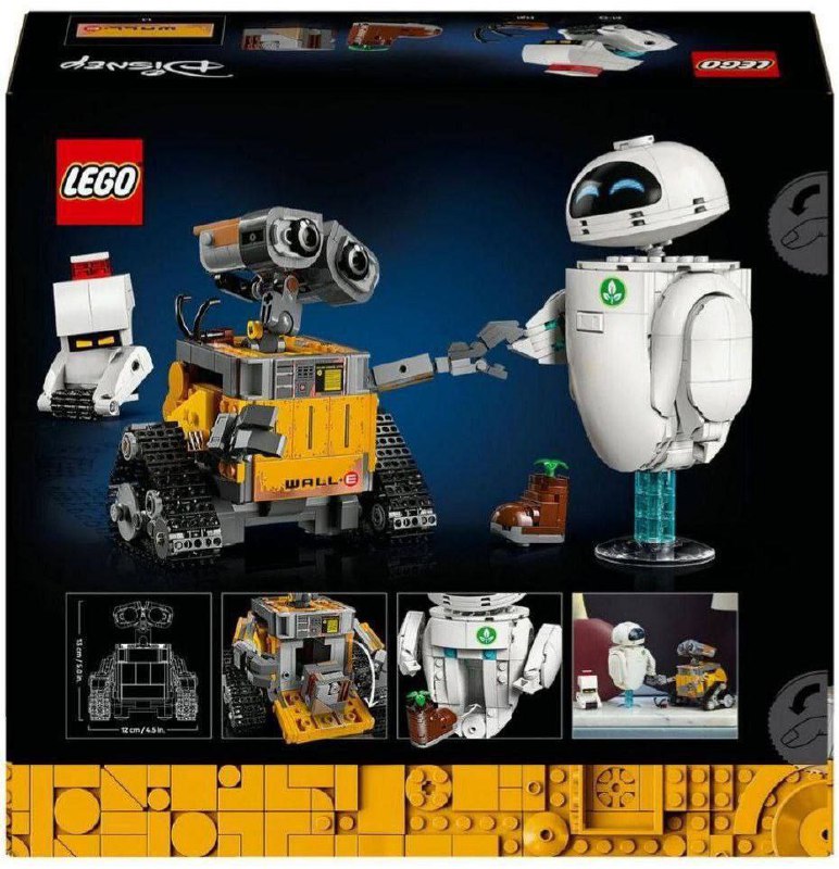 Lego по ВАЛЛ-И уже в продаже — можно поставить милейшего робота-мусорщика себе на полку.
В наборе с